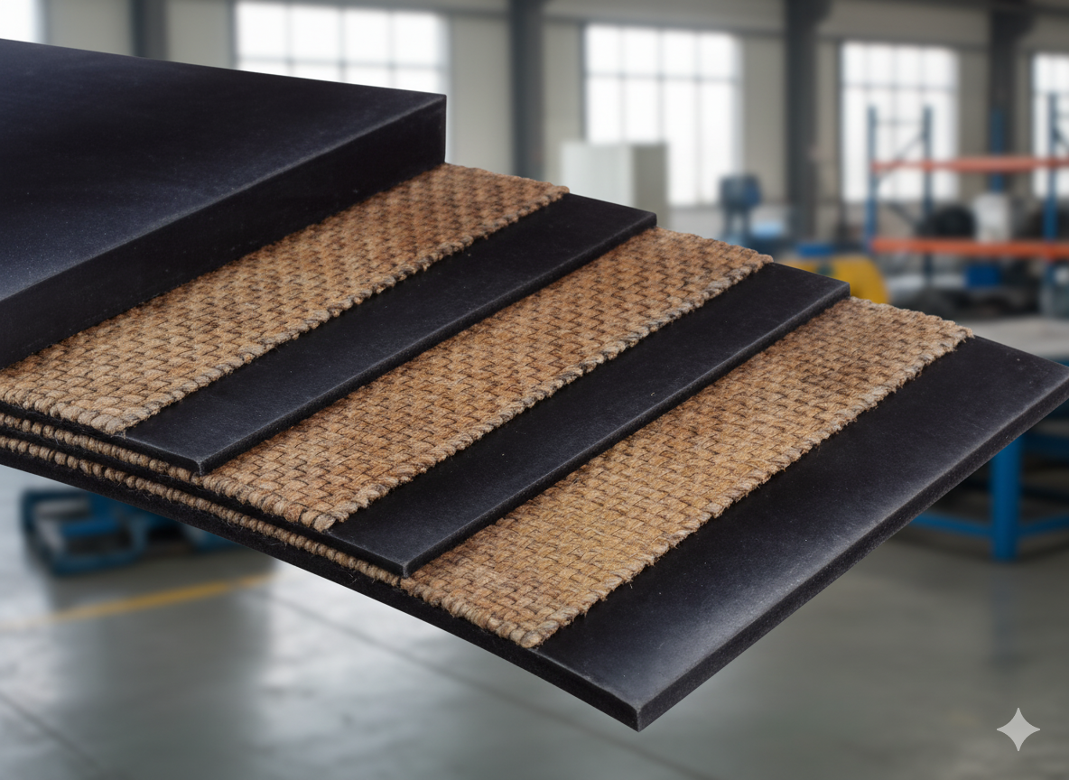 Fördergurt aus Gummi