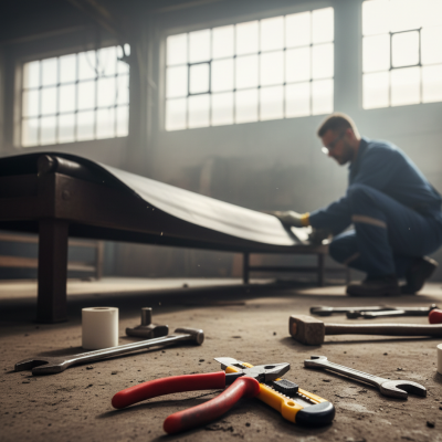 Reparatur von Fördergurten und Riemen